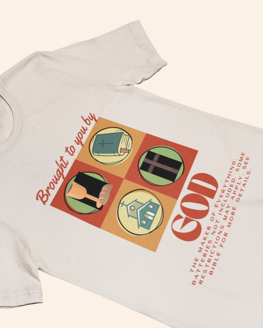 'Retro Ad - Brought To You By God' Men's Tee