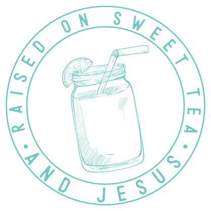 'Raised On Sweet Tea And Jesus' Lady's Tee