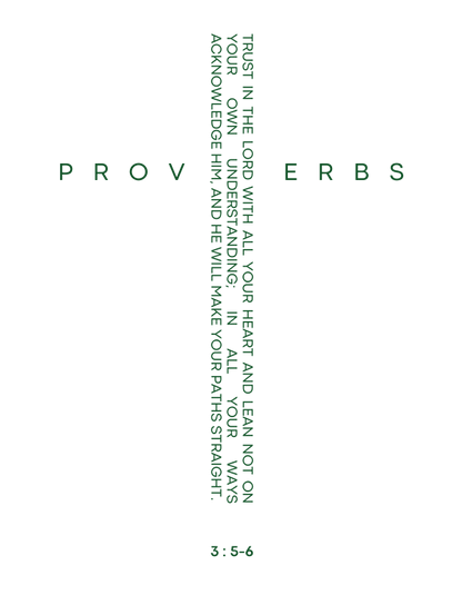 'Proverbs 3'  Men's Tee