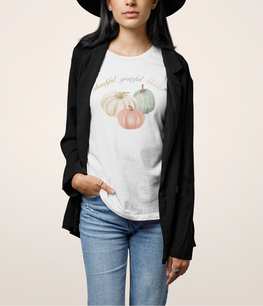 'Thankful, Greatful, Blessed' Lady's Tee