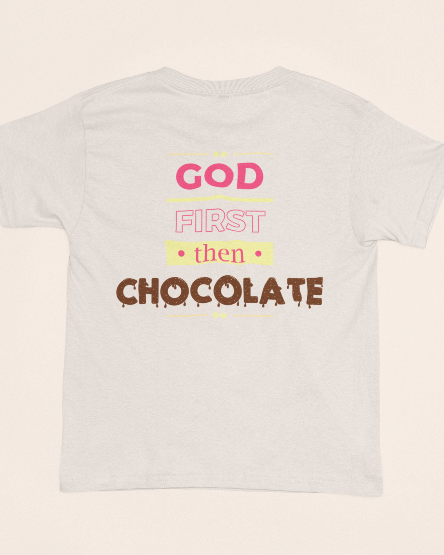 'God First - Then Chocolate' Lady's Tee