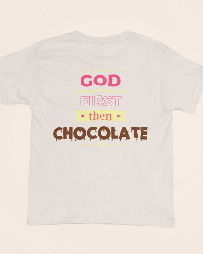 'God First - Then Chocolate' Lady's Tee