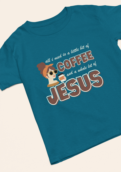 'Coffee and Jesus' Lady's Tee
