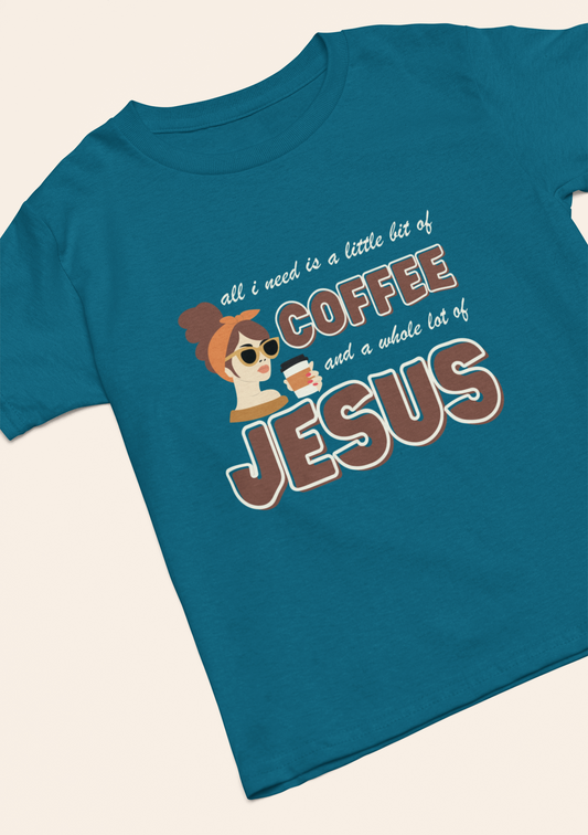 'Coffee and Jesus' Lady's Tee