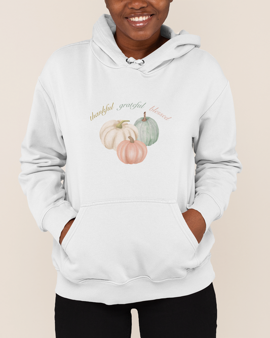 'Thankful, Grateful, Blessed' Lady's Hoodie