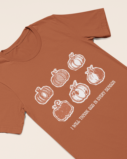 'I Will Thank God In Every Season' Lady's Tee
