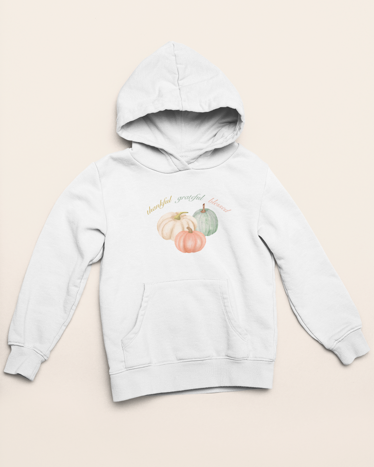 'Thankful, Grateful, Blessed' Lady's Hoodie