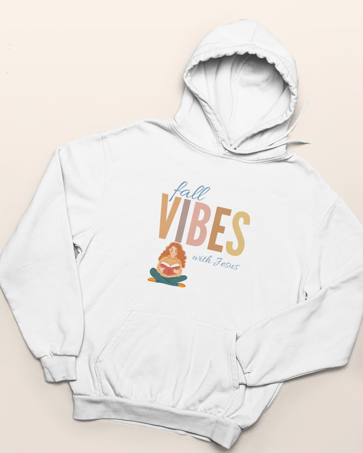 'Fall Vibes With Jesus' Lady's Hoodie