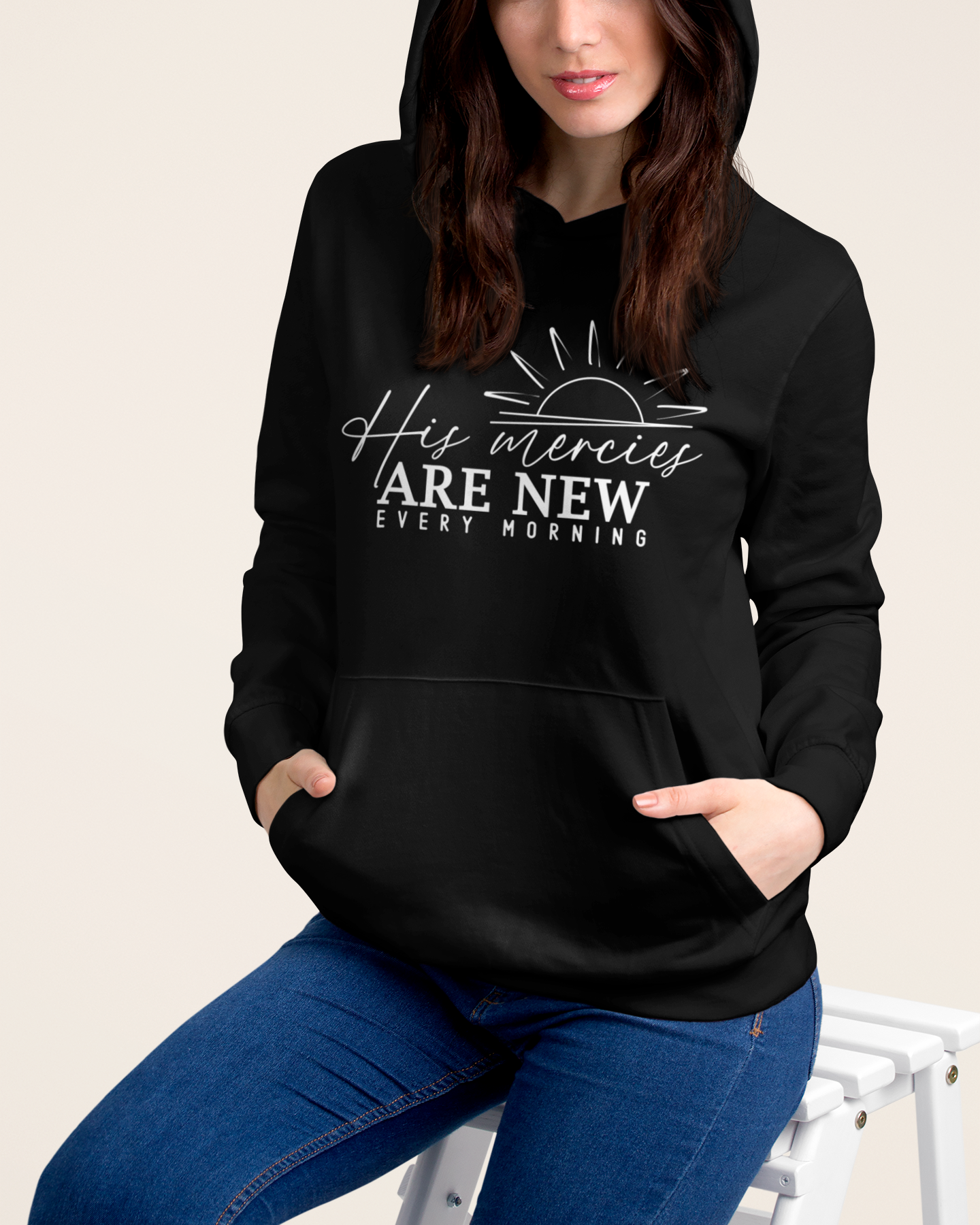 'His Mercies Are New' Lady's Hoodie