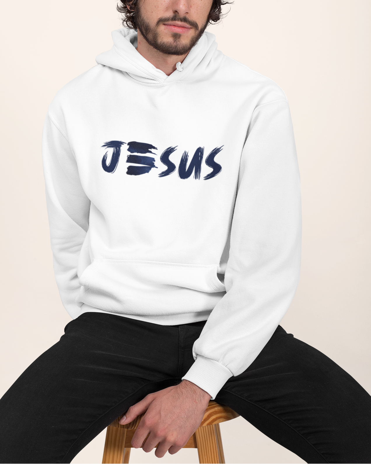 'Jesus' Graffiti Men's Hoodie