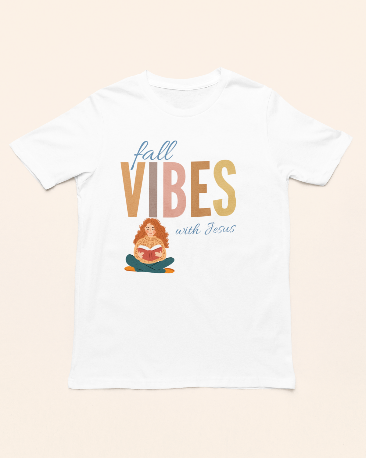 'Fall Vibes With Jesus' Lady's Tee