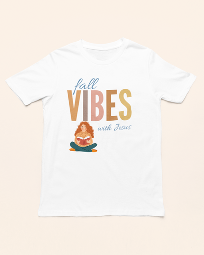 'Fall Vibes With Jesus' Lady's Tee