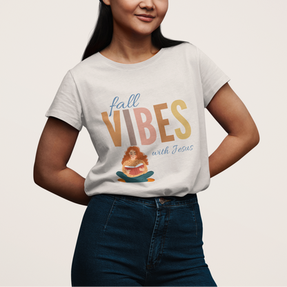 'Fall Vibes With Jesus' Lady's Tee