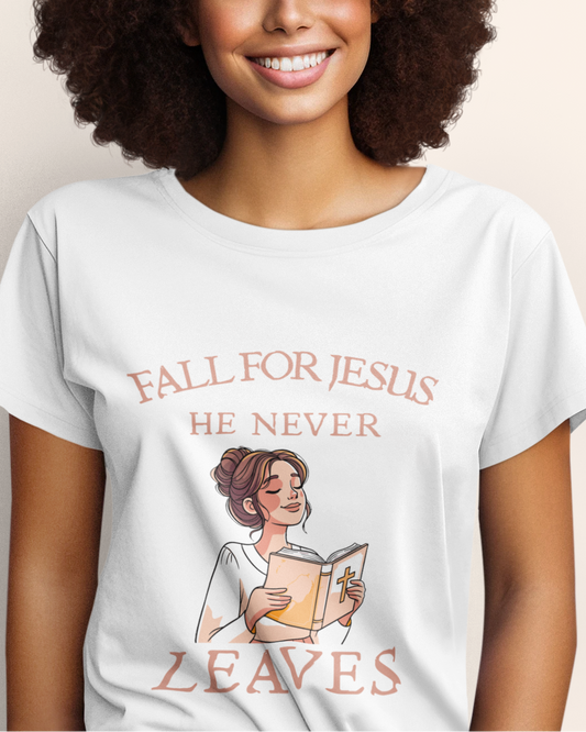'Fall For Jesus' Lady's Tee